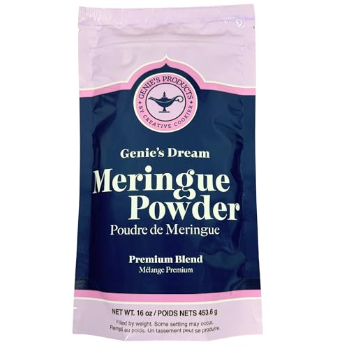 Creative Cookier Genie's Dream Meringue Powder mixing into fluffy, stable meringue texture.