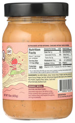 CREDO Alfredo Rosa jar closeup highlights clean label ingredients