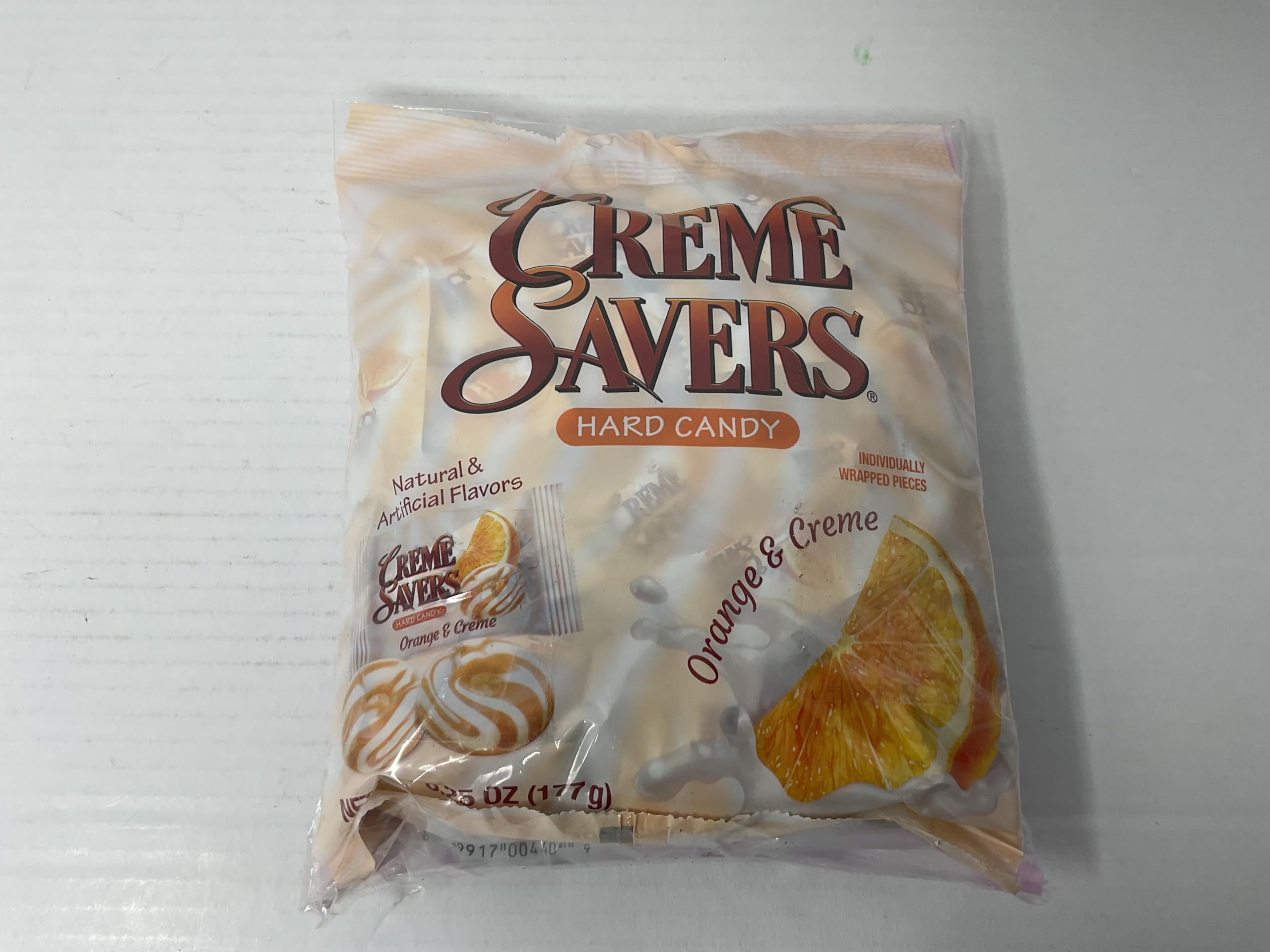 Crème Savers classic American hard candy branding with retro vibe