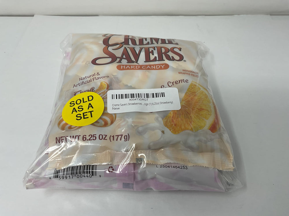 Crème Savers candy pieces with creamy coating close-up