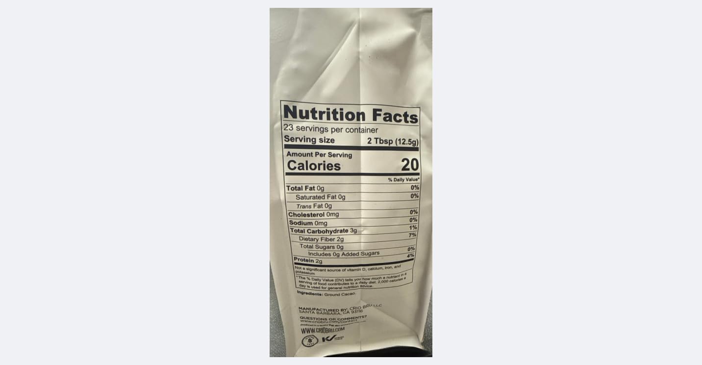 Crio Bru energy highlights theobromine, a milder alternative to caffeine.