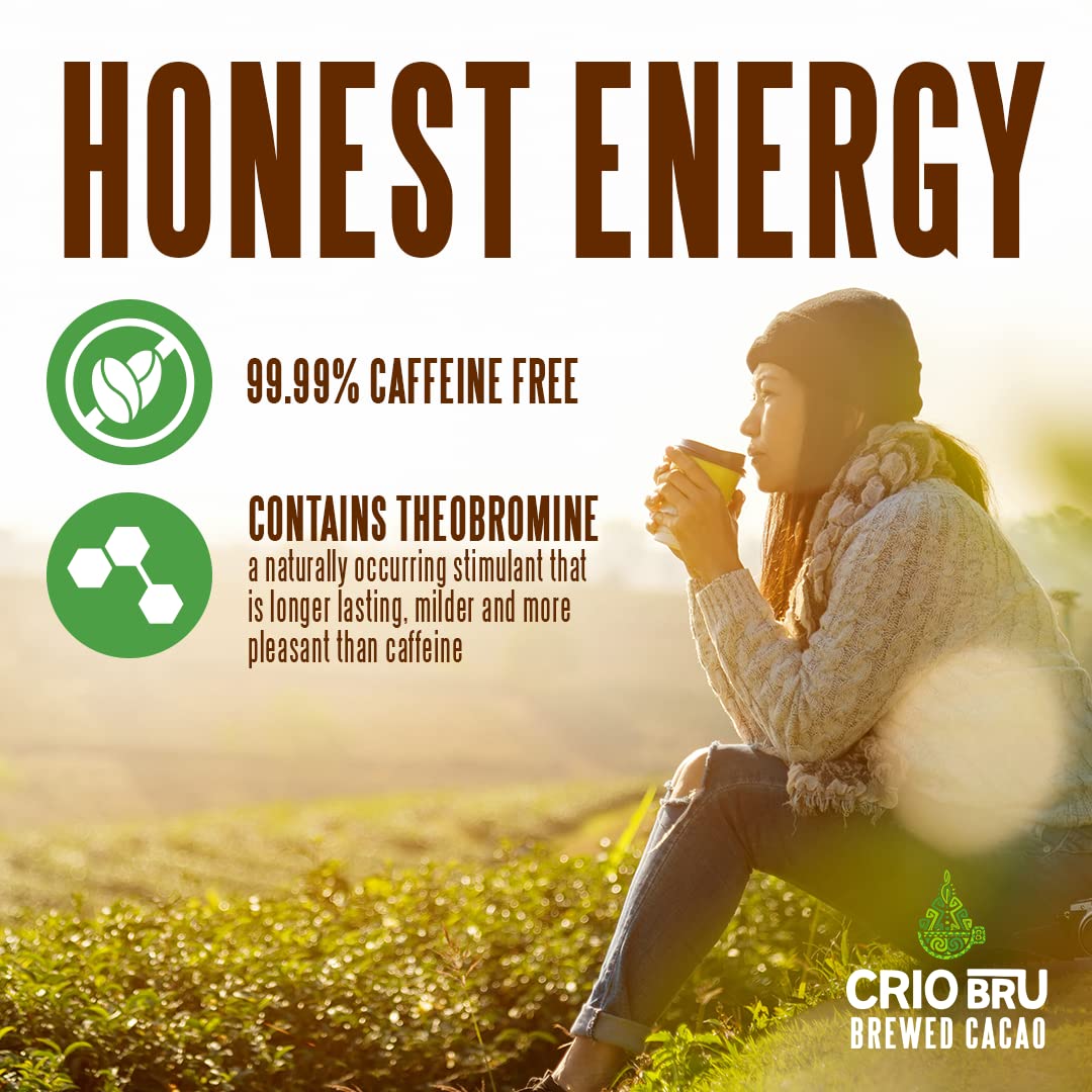 Crio Bru Ghana Light Roast cacao drink highlights flavonoids and magnesium