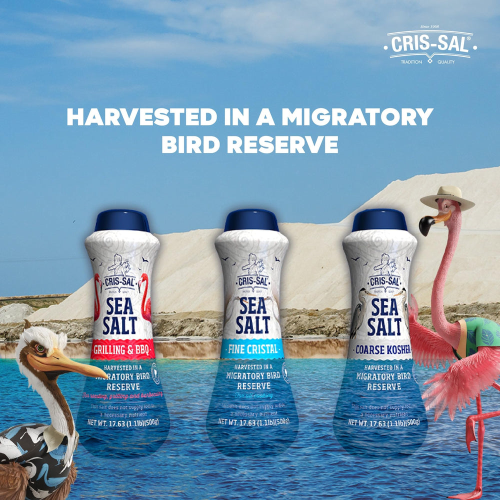 CRIS-SAL fine cristal sea salt crystals sprinkled over food