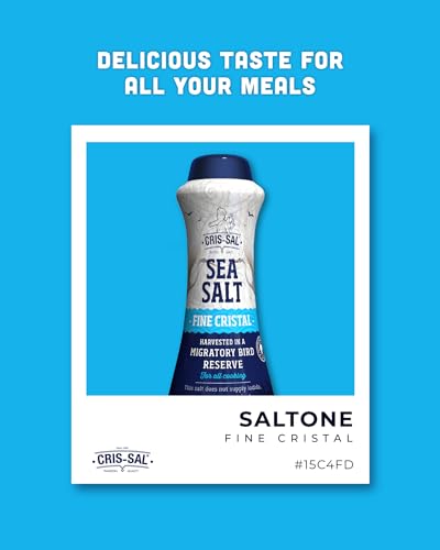 CRIS-SAL gourmet sea salt on a wooden board with herbs