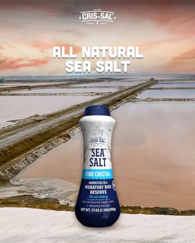 CRIS-SAL fine cristal sea salt granules close-up highlighting subtle mineral notes