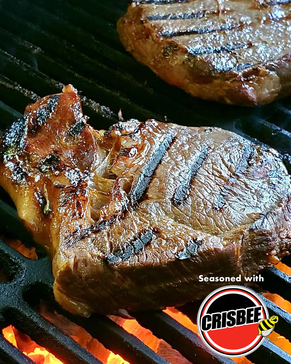 Crisbee Rub after-seasoning glow emphasizes long-lasting protection for cookware