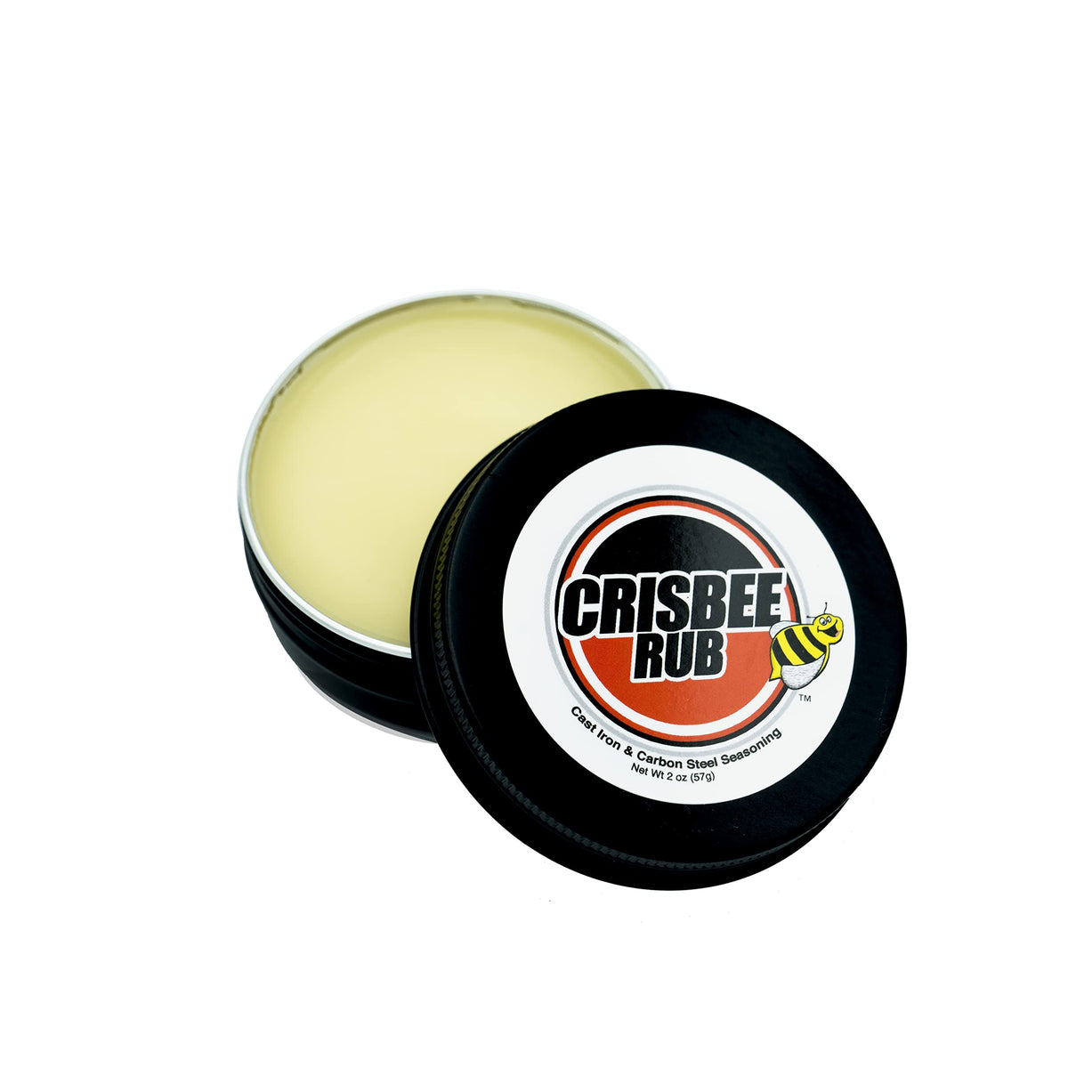 Crisbee Rub bottle pour demonstrates simple cast iron seasoning with an even layer