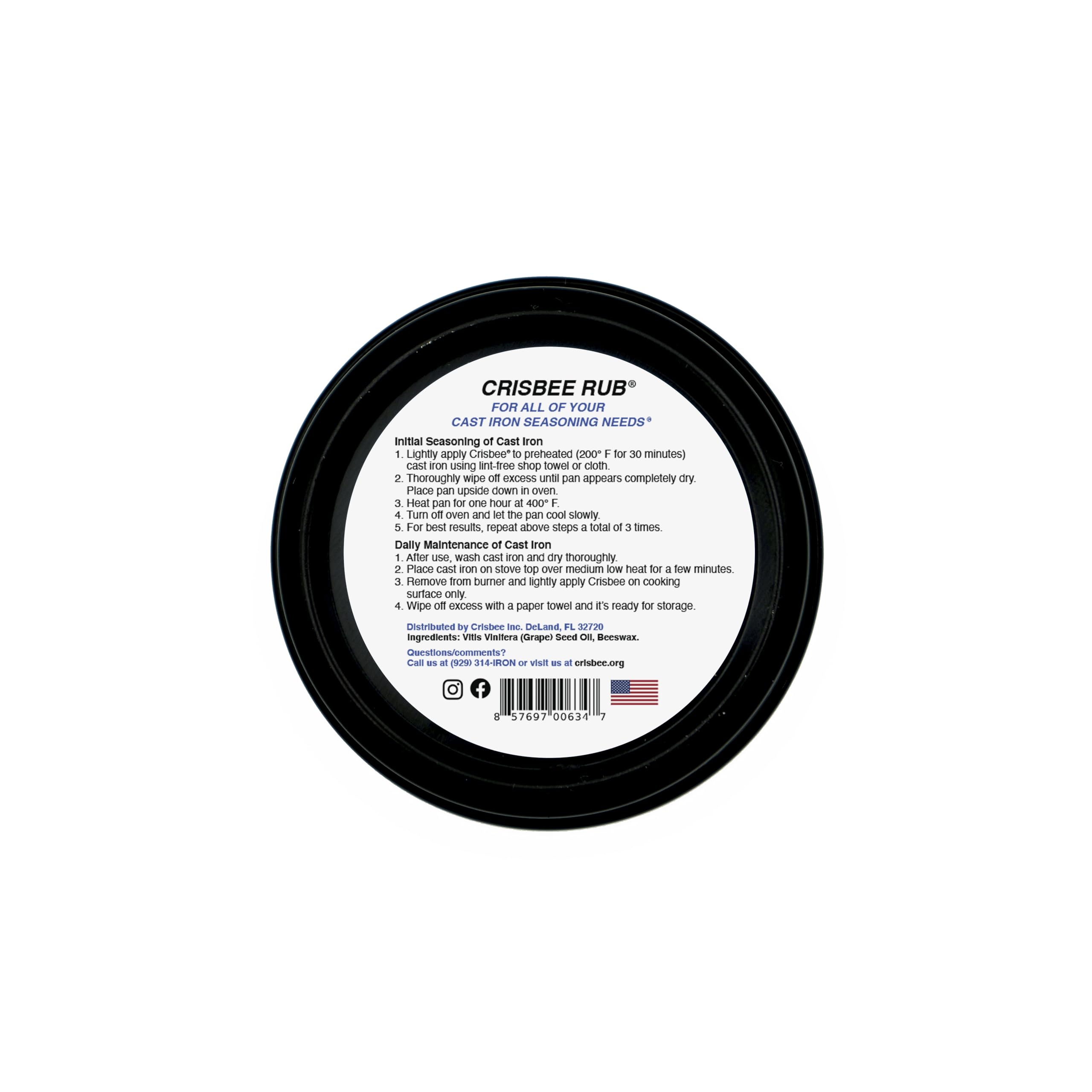 Crisbee Rub carbon steel pan hints quick seasoning for versatile cookware