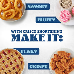 Cakes and cookies come out soft with Crisco shortening
