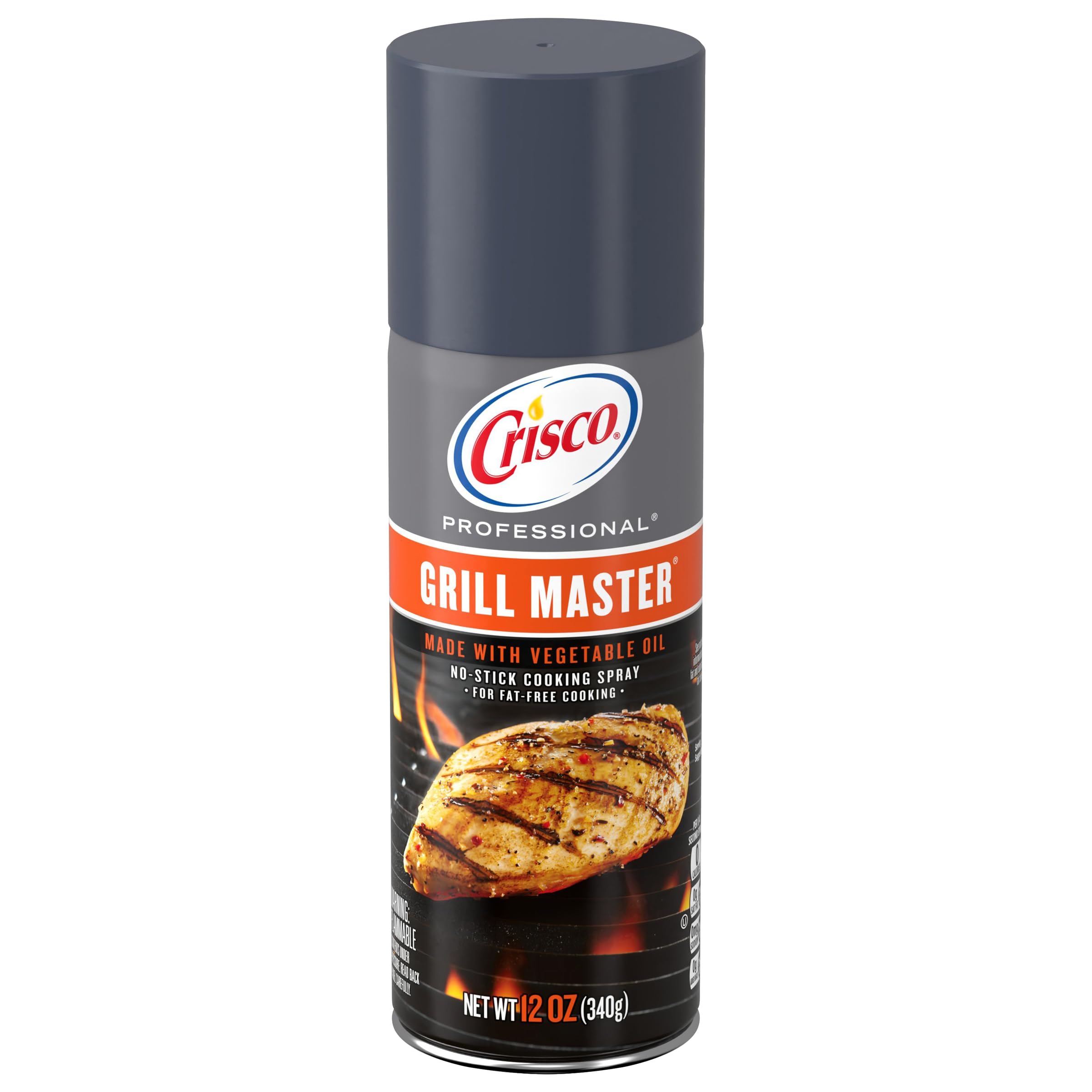 Crisco Professional No-Stick Spray front can preventing sticking during cooking.