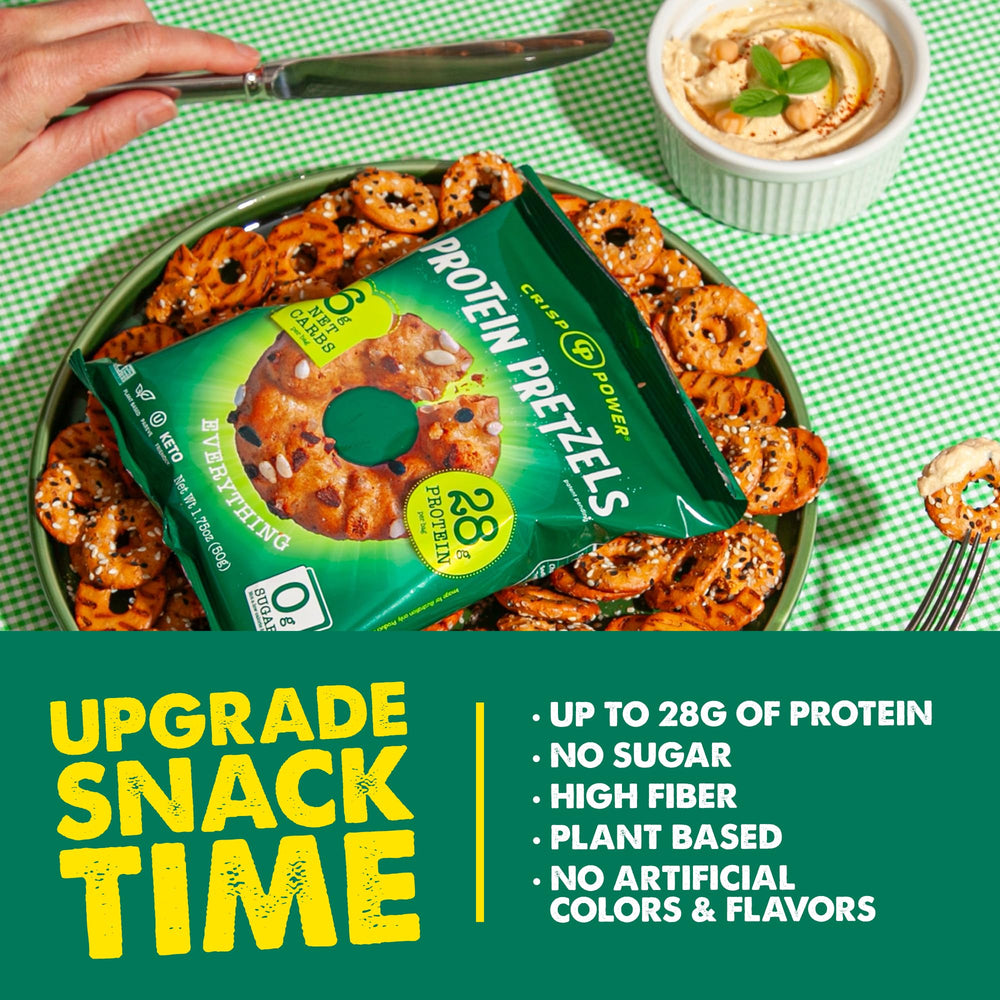 CRISP POWER bag-friendly snack in a lunchbox setting.