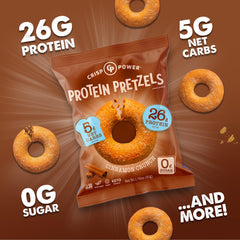 In-hand CRISP POWER Cinnamon Crunch for on-the-go snacking