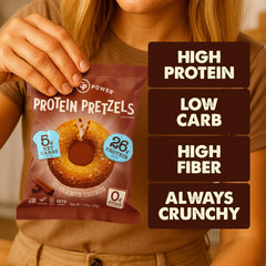 Vegan label on CRISP POWER Cinnamon Crunch Pretzels