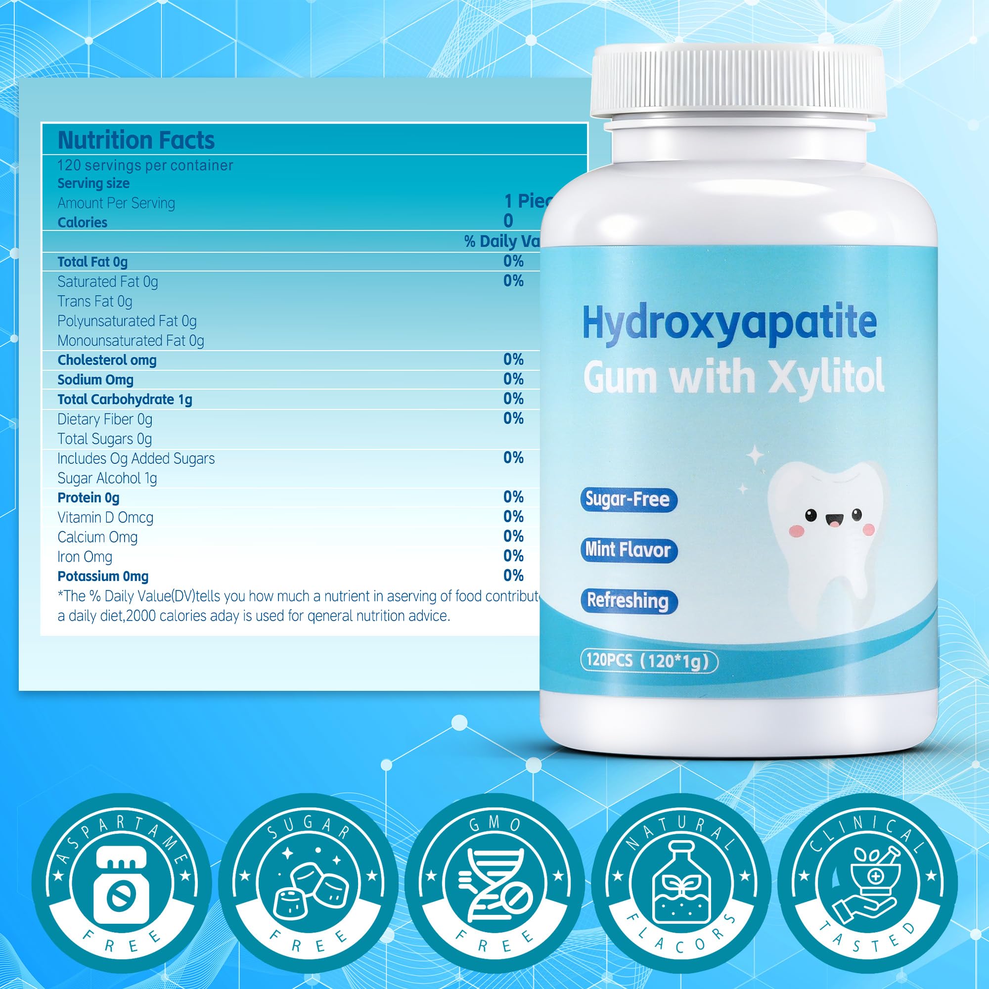 Crobirware nano-hydroxyapatite close-up for enamel remineralization