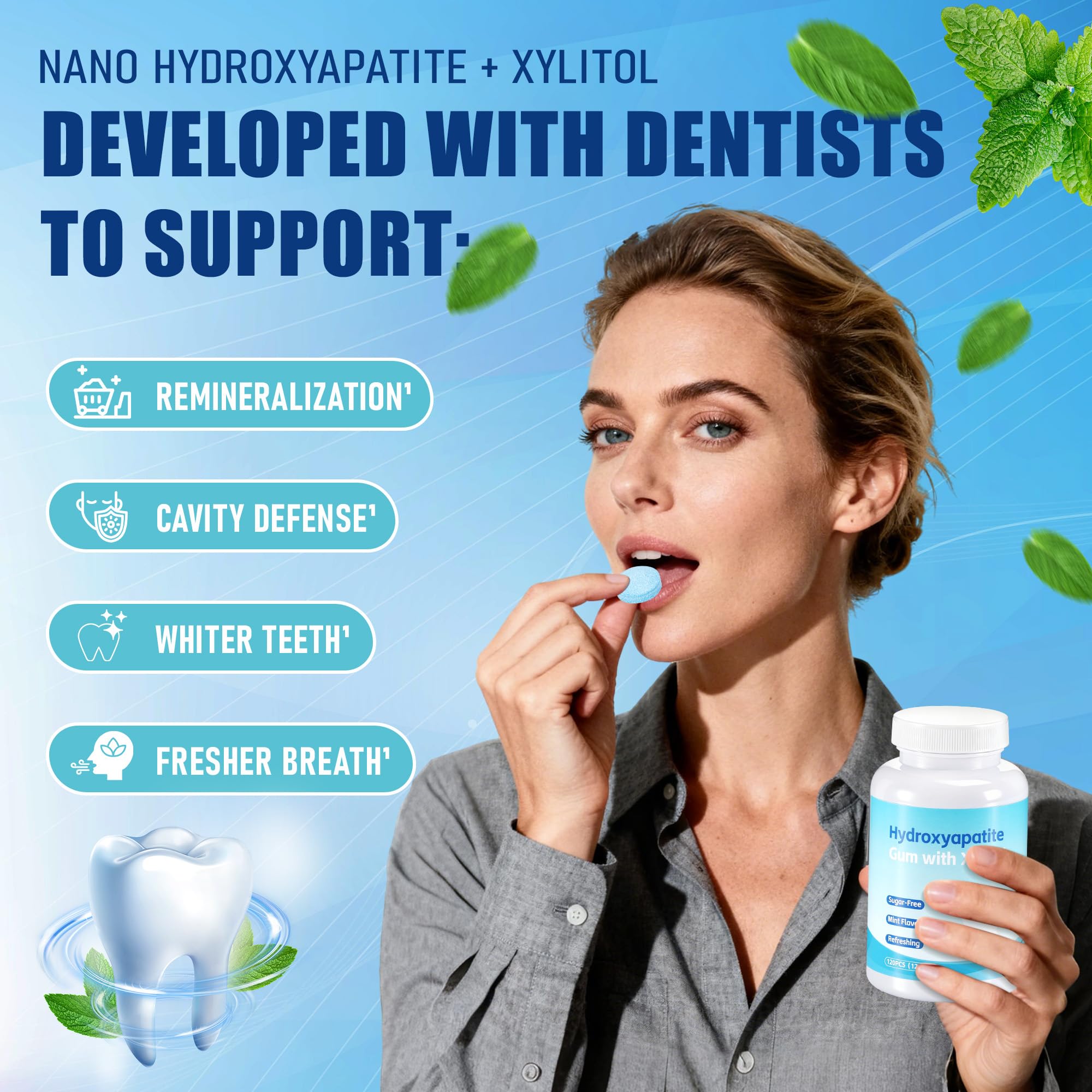 Crobirware sugar-free vegan gluten-free formula for a clean chew