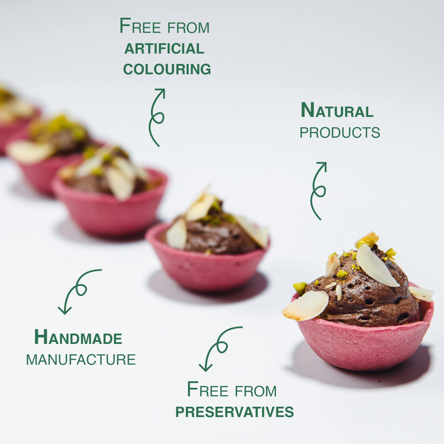 CROC'IN mini appetizer-tart shells versatile for savory bites and sweet treats.