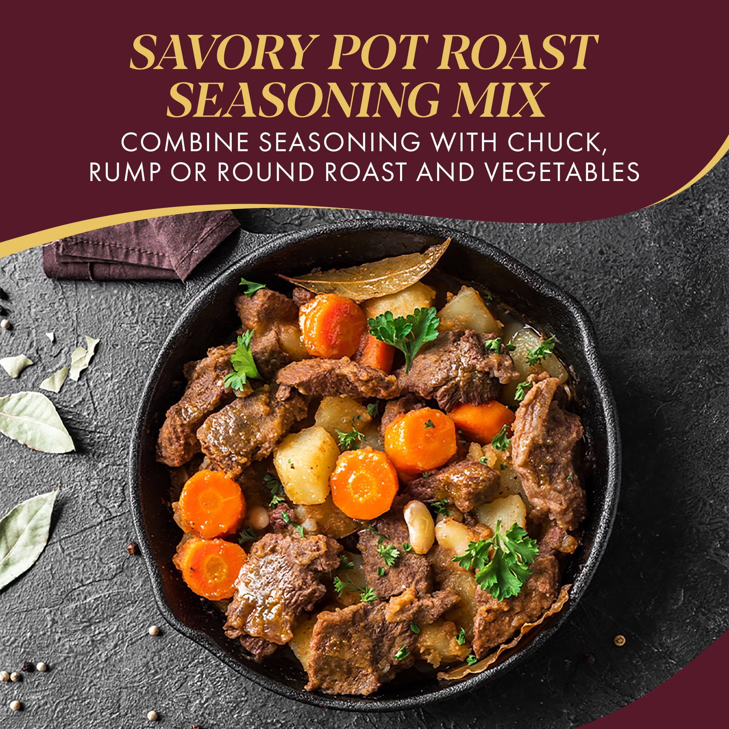 Crock-Pot Pot Roast Seasoning Mix closeup of dry spices and aroma