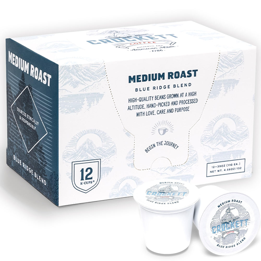 Crockett Coffee K Cup pod ready for a quick, smooth morning brew