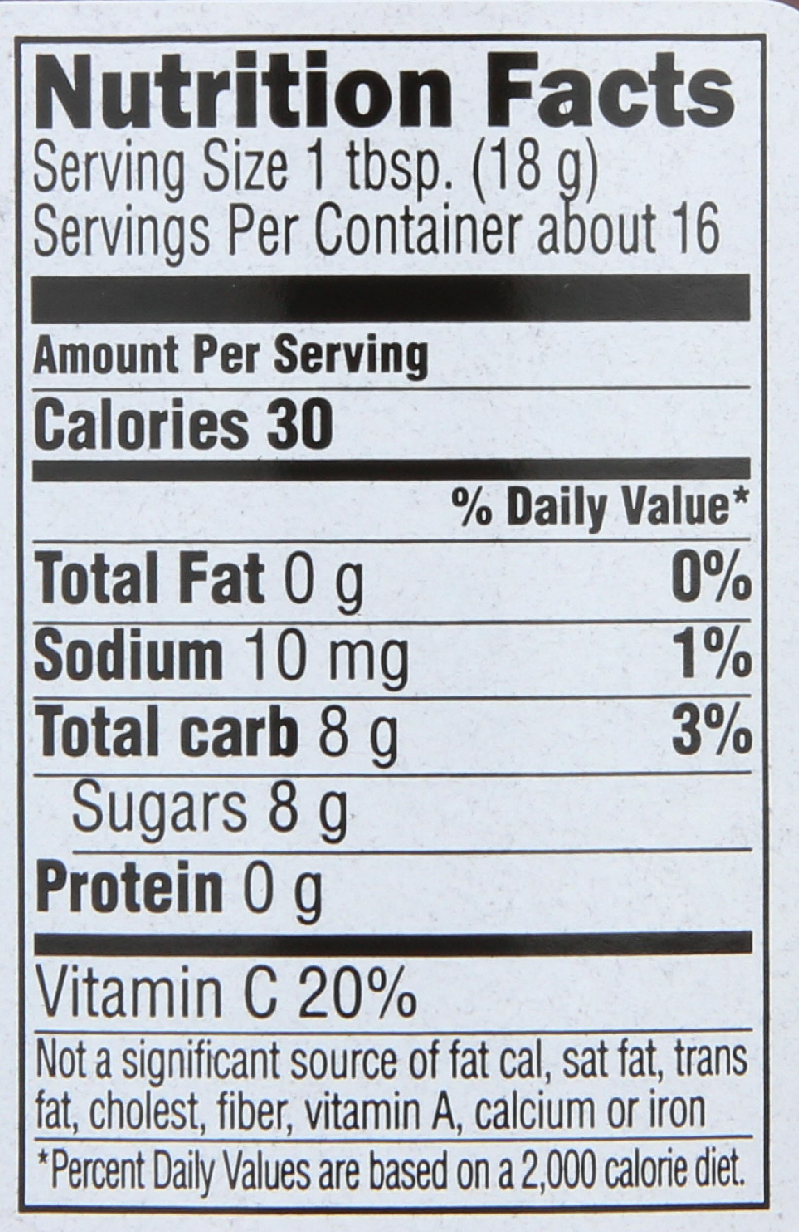 Close-up of Crofters Organic Strawberry Fruit Spread label highlighting organic quality