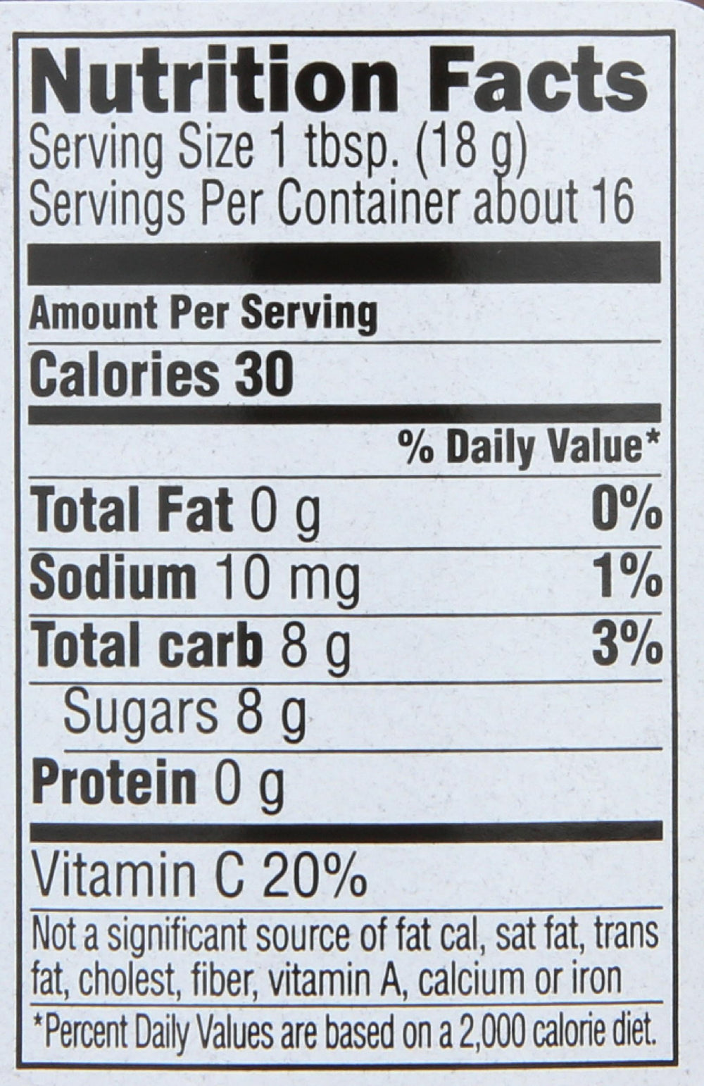 Close-up of Crofters Organic Strawberry Fruit Spread label highlighting organic quality
