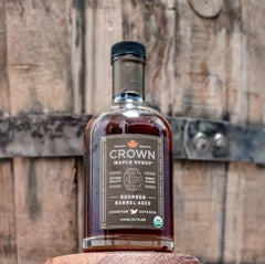 Crown Maple syrup added to coffee or tea for a warm aroma.