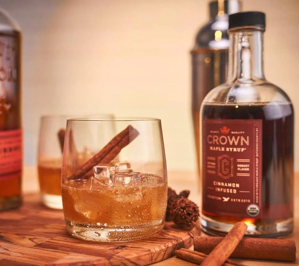 Crown Maple Cinnamon Infused Maple Syrup as dessert topping for pastries.