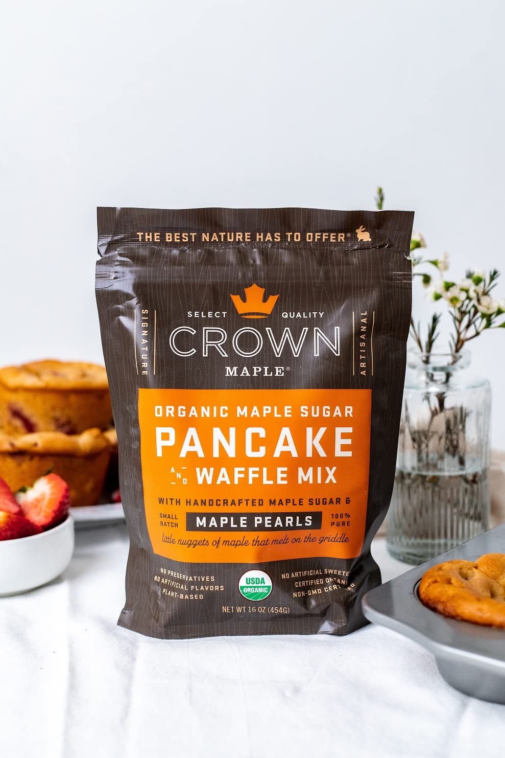 Crown Maple small-batch maple pearls close-up add extra maple flavor