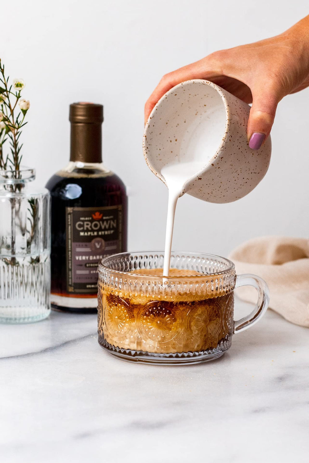 Crown Maple Very Dark Color glaze adds depth to desserts and sauces.