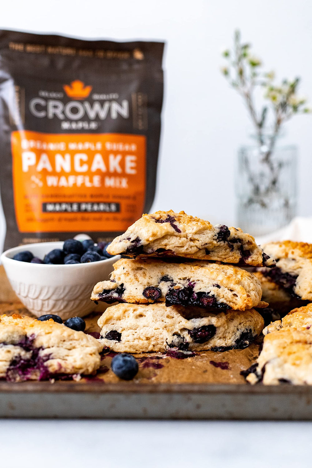 Crown Maple waffles cooking with mix delivering rich maple aroma