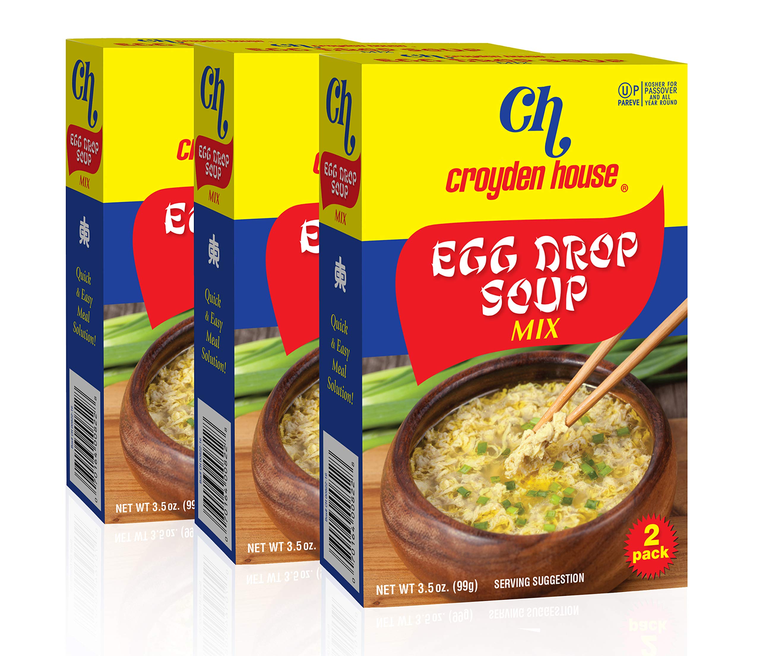Croyden House Egg Drop Soup Mix pack front, quick weeknight meals.