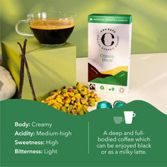 Cru Kafe decaf espresso pour shot with rich crema and smooth mouthfeel.