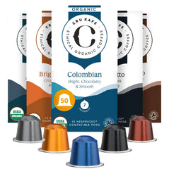 CRU Kafe Discovery Set 50 pods for easy at-home tasting with OriginalLine machines.