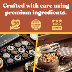 CRUMBS & YUMS cranberry-flavored chocolate-coated cookie displayed for festive sharing.