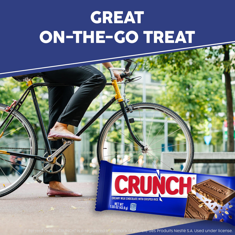 CRUNCH bar displayed in a party bowl for a nostalgic moment.