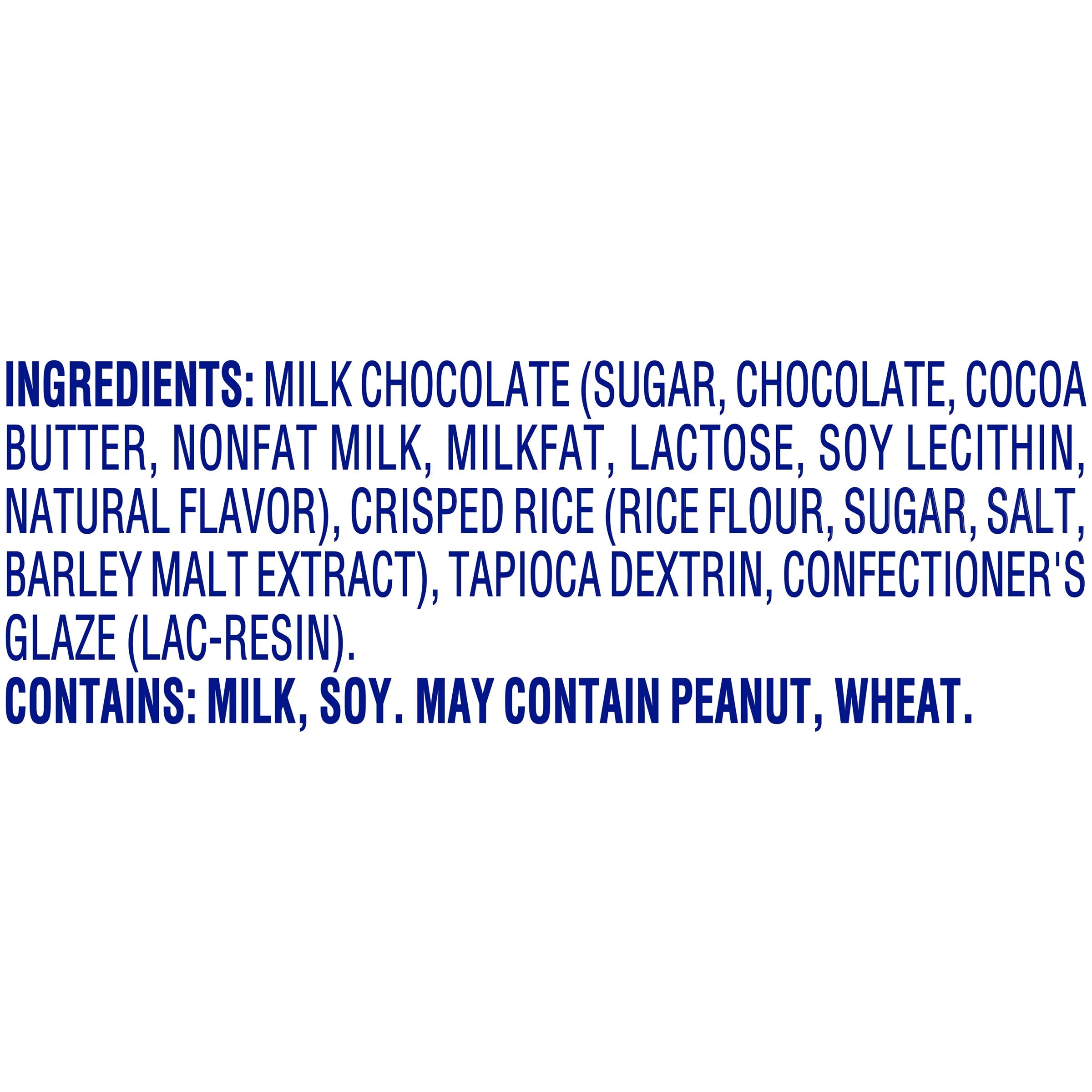 Crunch Buncha milk chocolate coating detail reveals smooth, creamy bite.