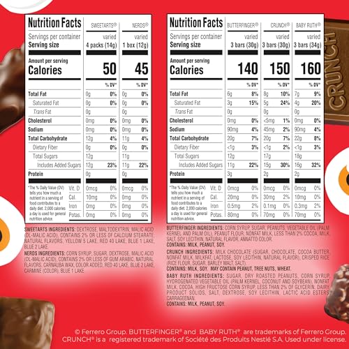 CRUNCH mini-bars assortment: crisp texture for on-the-go snacking.