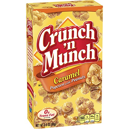 Crunch 'n Munch Caramel Popcorn with Peanuts image showing caramel glaze and snack appeal.
