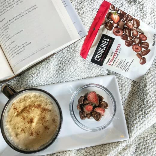Crunchies strawberries crumble into baking for a chocolate-fruit flavor boost.