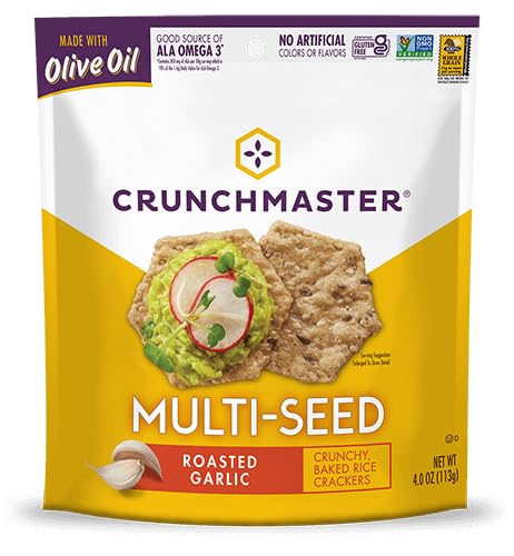 Crunchmaster crackers ready in a pantry box for lunches and on-the-go.