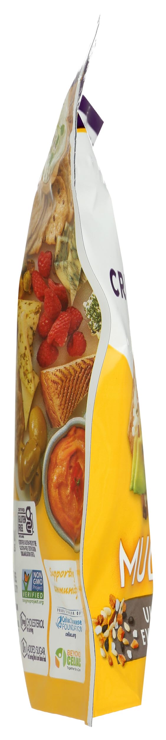 Dipping scene with Ultimate Everything crackers and hummus for a quick flavorful snack
