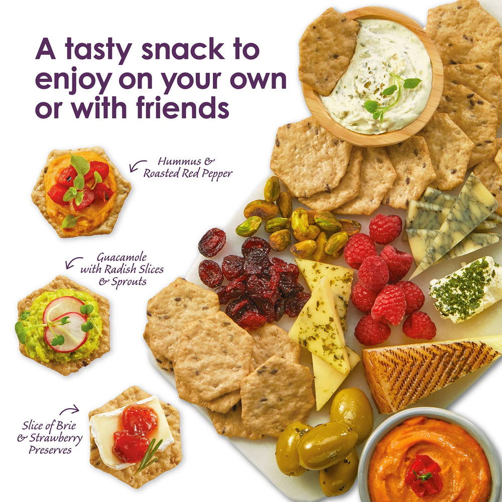 Crunchmaster roasted garlic crackers ideal for dipping