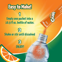 Crush drink mix on the go, anywhere, with a refreshing glass and ice.