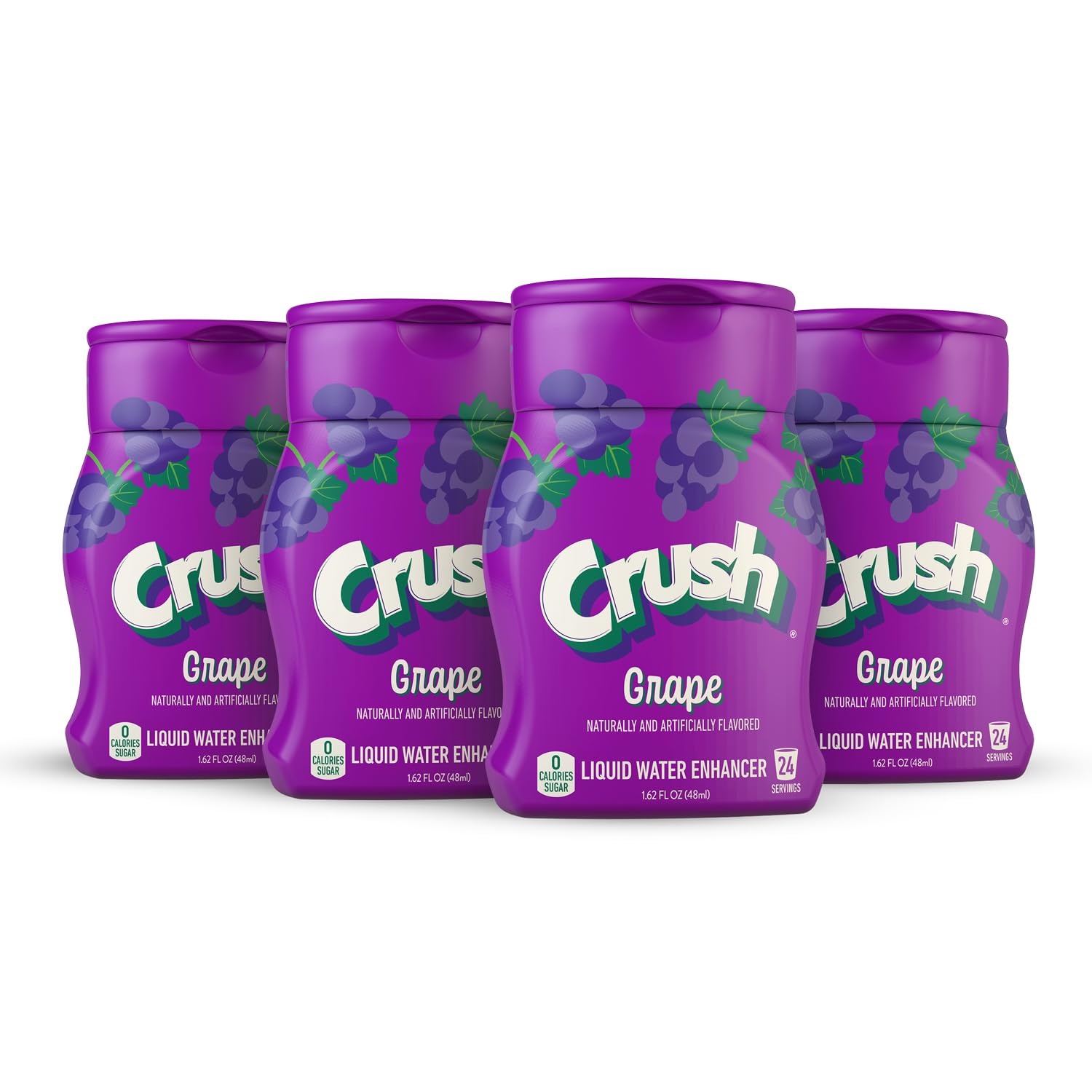 Crush Grape liquid water enhancer bottle pour for flavorful hydration
