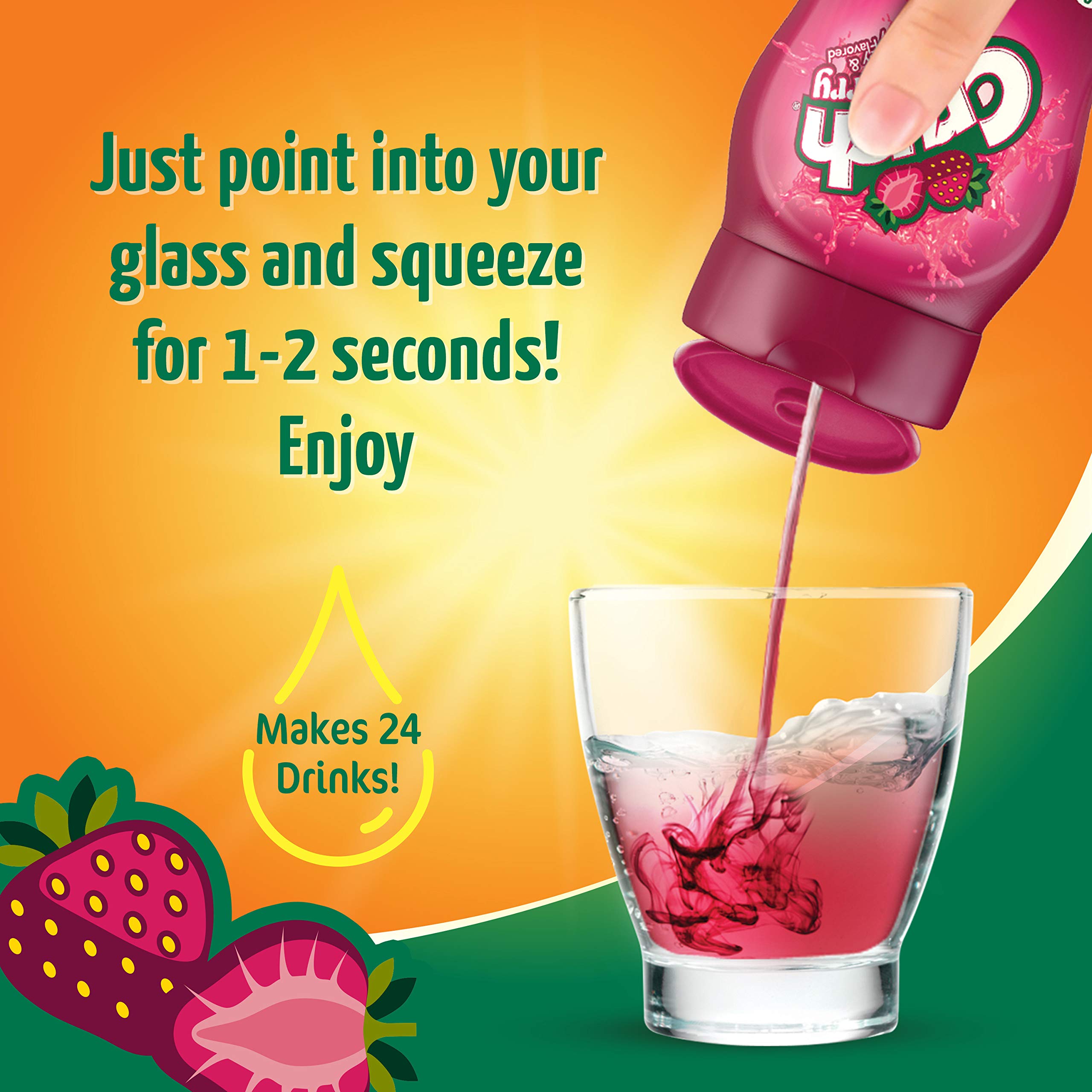 Crush Strawberry bottles packed in a bag for travel-friendly flavor