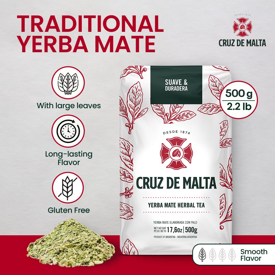Cruz de Malta gluten-free yerba mate suitable for gluten-free diets
