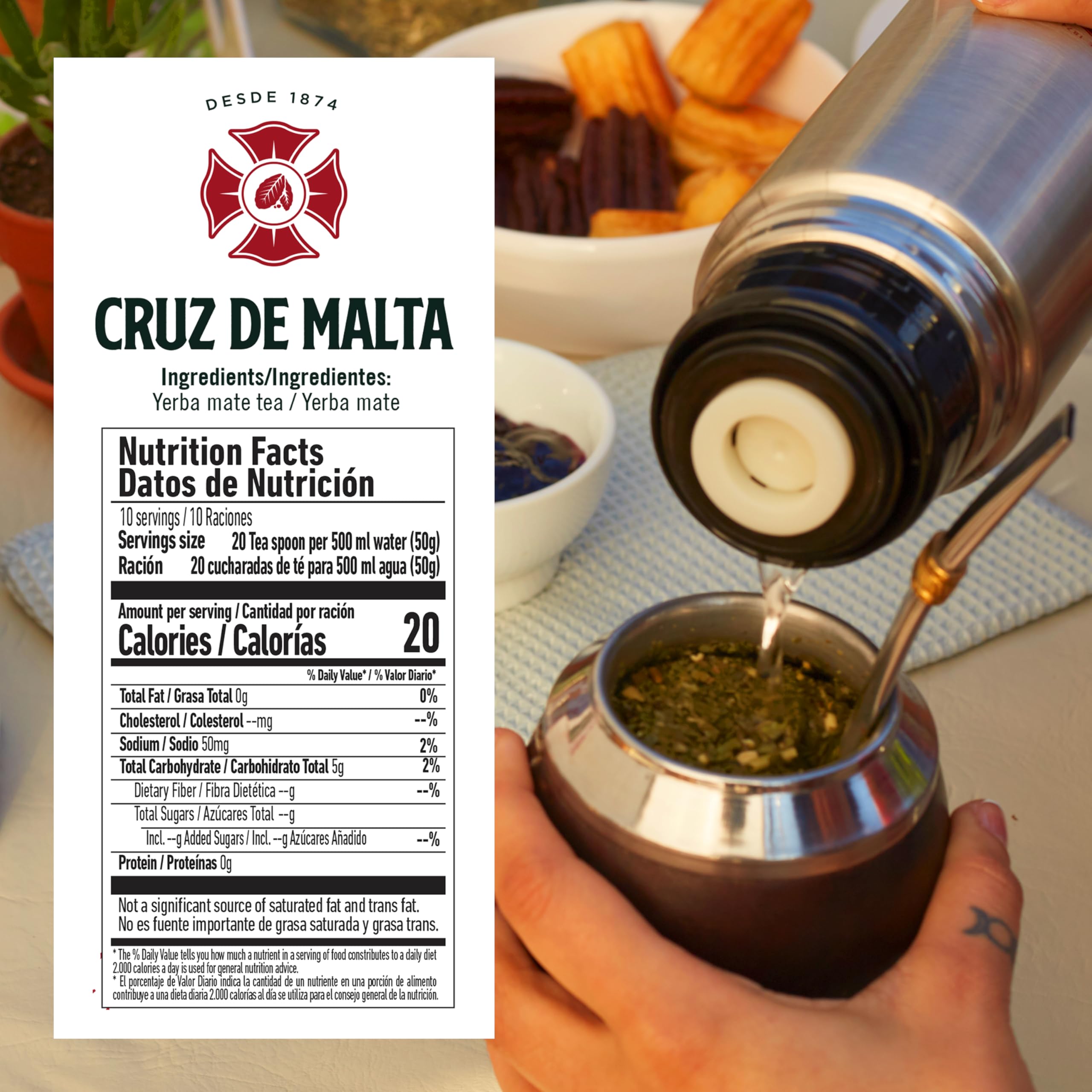 Cruz de Malta low dust yerba mate for cleaner taste