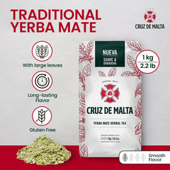 CRUZ DE MALTA yerba mate authentic Argentine flavor in cup