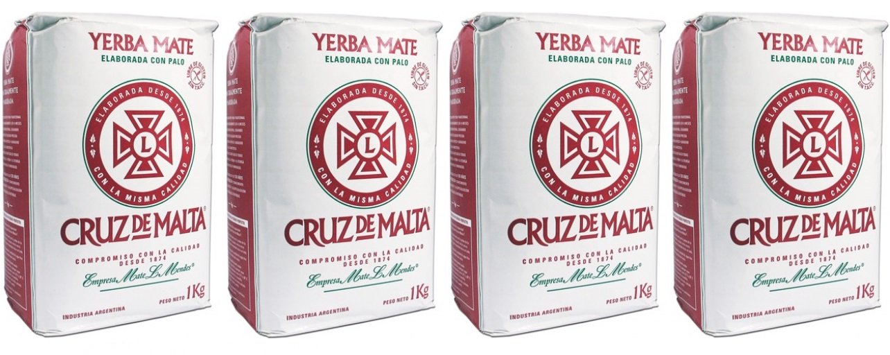 CRUZ DE MALTA yerba mate 4kg pack, ideal for daily brewing and social moments.