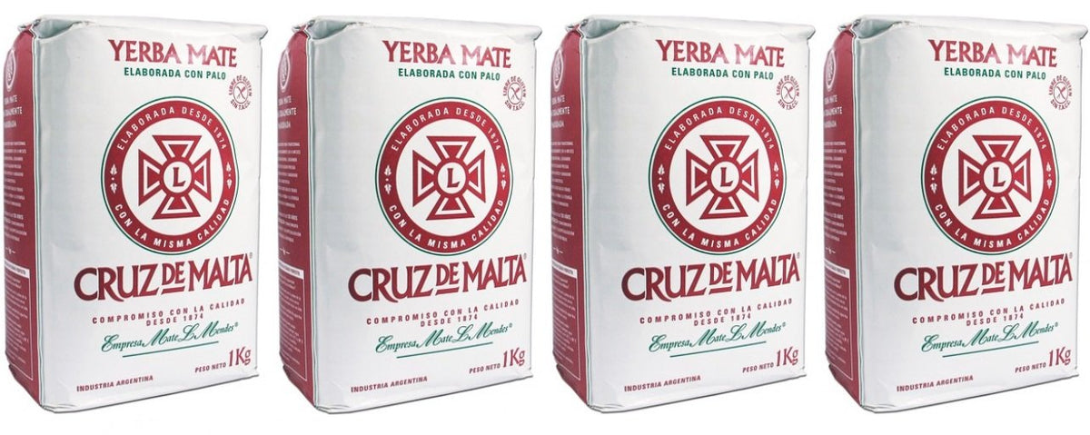 CRUZ DE MALTA yerba mate 4kg pack, ideal for daily brewing and social moments.
