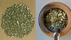 CRUZ DE MALTA yerba mate tea being poured, inviting aroma fills the space.